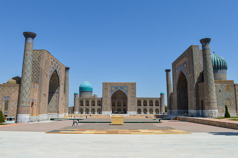 Historical landmark in Samarkand, Uzbekistan