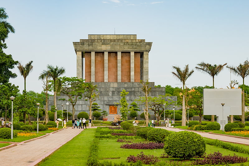 Historischer Platz mit dem Grab von Ho Chi Minh