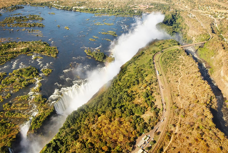 Catarata en Zambia
